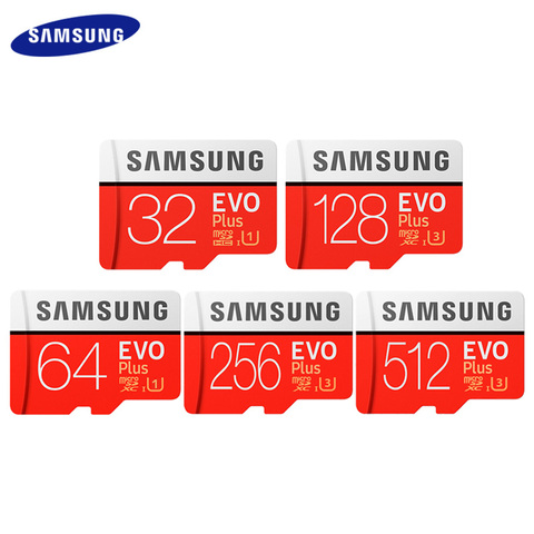 SAMSUNG Original 512GB 256GB 128GB 64GB EVO Plus carte Micro SD jusqu'à 95 mo/s carte Flash carte mémoire avec adaptateur carte TF ► Photo 1/6