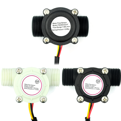 Capteur de débit d'eau débitmètre Hall capteur de débit D'eau contrôle 1-30L/min 2.0MPa YF-S201 ► Photo 1/5