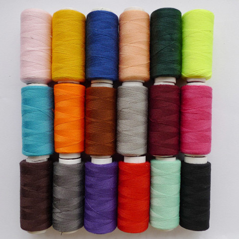 Fil à coudre de haute qualité, accessoires pour vêtements, bricolage, 20 choix de couleurs, 1 pièce, 100 yard ► Photo 1/1