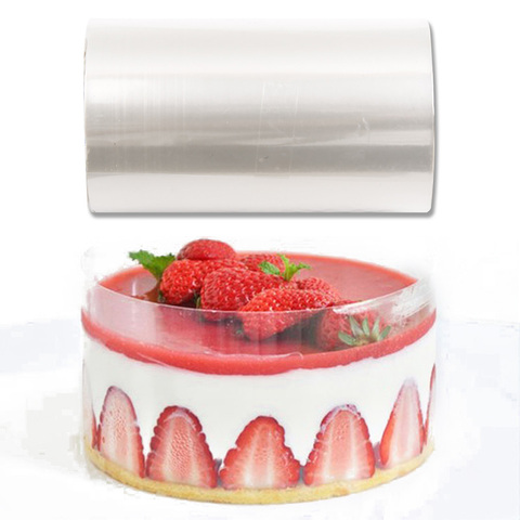 Pratique Mousse gâteau bord enveloppement Dessert entourant dur lié gâteau bords animal de compagnie bande gâteau Dessert collier bricolage gâteau décoration outils ► Photo 1/6