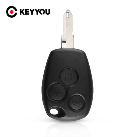 KEYYOU-coque de clé télécommande à 3 boutons, pour Renault Duster Logan, Fluence, Clio, Vivaro, Master Traffic Kangoo, Megane, laguna ► Photo 1/6