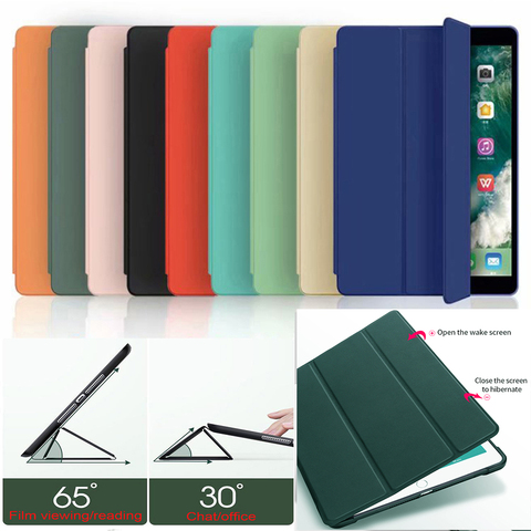 Coque en cuir Pu souple et dur avec support magnétique et Film, étui pour iPad Air 1 2 9.7 2022 5e et 6e génération 5 6 ► Photo 1/6