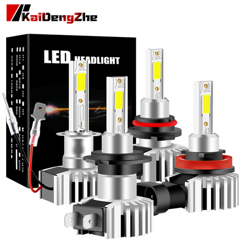 Canbus 9005 ampoule hb3 phare Led H1 H3 H4 H8 H9 H11 HB4 9006 HIR2 9012, phare anti-brouillard à faisceau haut et bas 6000K COB 12-24V ► Photo 1/6