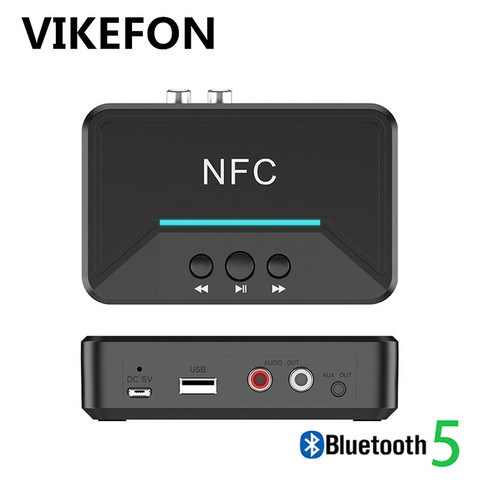 Récepteur Audio Bluetooth 5.0 intelligent, NFC A2DP RCA, prise AUX 3.5MM, adaptateur sans fil, prise en charge USB, jeu pour voiture, maison, casque d'écoute ► Photo 1/6