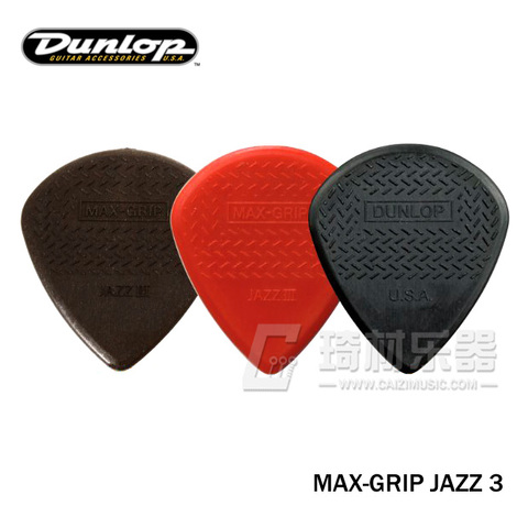 Dunlop Nylon Max Grip Jazz III Guitare Plectre Médiateur Jauge 1.38mm ► Photo 1/1