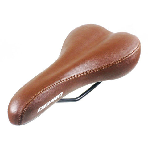 Selle de vélo rétro selle de vélo en cuir PU siège Vintage Custion vélo de route vtt Sport selle classique marron/noir siège de vélo ► Photo 1/6