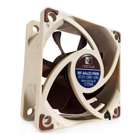 Noctua – ventilateur de refroidissement de dissipateur thermique, silencieux, PWM, 3 broches/4 broches, pour boîtier d'ordinateur, 60x60x25mm, FLX ► Photo 1/6