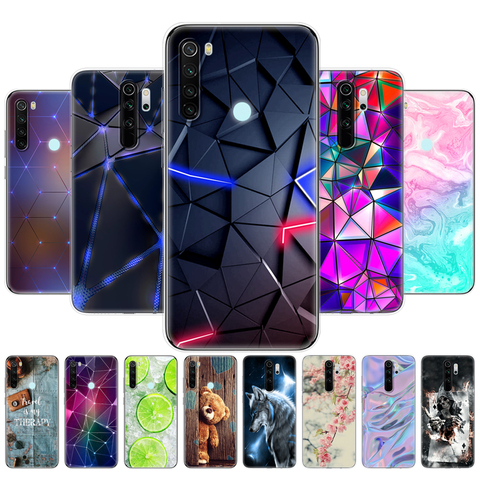 Pour xiaomi Redmi Note 8T étui Silicone peinture souple pour xiaomi Redmi Note 8 étui Fundas Coque pour Redmi NOTE 8 PRO ► Photo 1/6