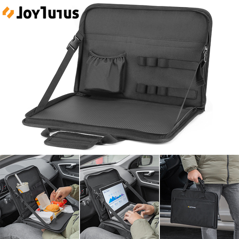 Pochette d'ordinateur de voiture universel pliable volant porte-Table pour conducteur travail et boisson nourriture accessoires de voiture multifonctions ► Photo 1/1