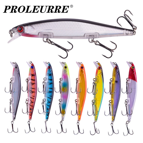 Leurre méné flottant coulant rigide, appât artificiel idéal pour la pêche au bar ou au brochet, wobbler, Crankbait, 11cm, 13.5g, 1 pièces ► Photo 1/6