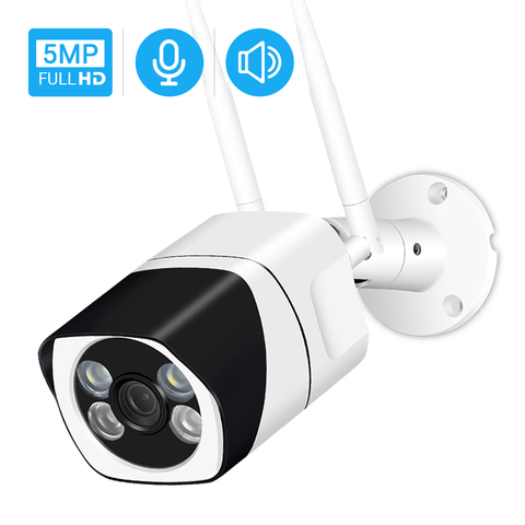 Caméra Wifi 5mp | Étanche pour l'extérieur, caméra sans fil, deux voies, Audio, alerte e-mail, vision nocturne, iCSee Xmeye Cloud, stockage H.265 ► Photo 1/6