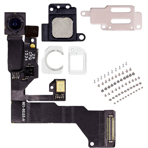 Kit de lampes pour caméra frontale avec câble flexible, pour iPhone 5, 5s, 5C, 6, 6S Plus, avec écouteur, haut-parleur en métal et vis ► Photo 1/6