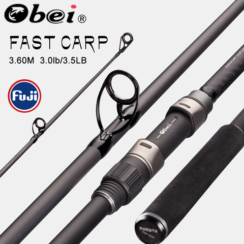 Obei Purista – canne à pêche Spinning, en Fiber de carbone, Fuji, puissance 40-160g, 3.60m, pour Surf ► Photo 1/6