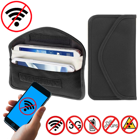 Faraday – sac de blocage de Signal, étui de téléphone pour la Protection de la vie privée du téléphone portable et porte-clés de voiture ► Photo 1/6