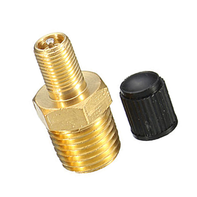 Nouveau 1/4 pouce NPT solide en laiton nickelé compresseur d'air réservoir de remplissage Valve 6.35mm mâle NPT Standard filetage noyau évalué à 2g00psi ► Photo 1/4