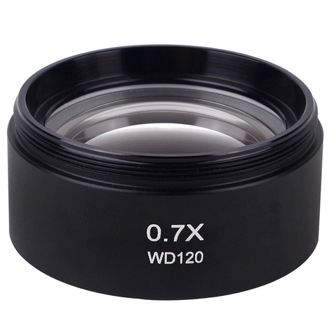 GTBL WD120 0.7X Microscope stéréo trinoculaire objectif auxiliaire lentille Barlow 48mm fil ► Photo 1/6