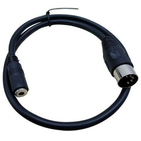 DIN à 3.5mm câble 50CM 5 broches DIN fiche mâle à 3.5MM femelle SmartPhone AUX casque stéréo Jack adaptateur câble d'entrée 0.5m 1.5m ► Photo 1/1