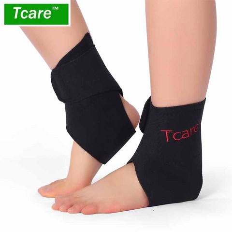 Tcare – Tourmaline auto-chauffant, thérapie magnétique à infrarouge lointain, soins de la cheville, ceinture de soutien, attelle de talon, massage des pieds, soins de santé, 1 paire ► Photo 1/6