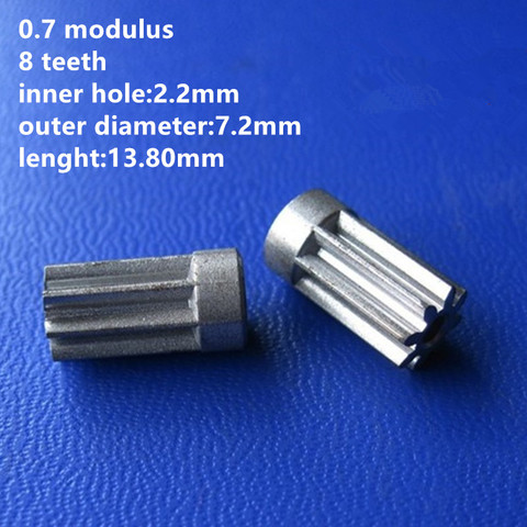 Alésage de 8 dents Module 0.7, 2.2mm, 10 pièces/lot ► Photo 1/2