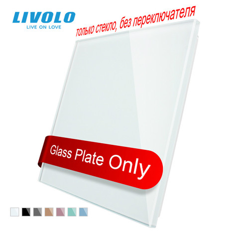 Livolo UE Standard Blanc panneau de verre, Tout en Blanc (Pour La Décoration), Panneau de Verre, pas le Commutateur, C7-C0-11/12/13/15 (4 Couleurs) ► Photo 1/5