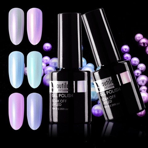 Embellislux 1 pièce perle coquille sirène couleur UV vernis à ongles Gel LED tremper les ongles Art Gel vernis vernis vernis Esmalte 10ml ► Photo 1/6