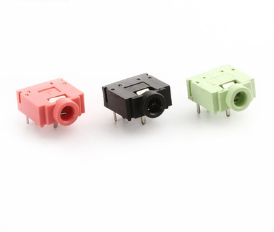 Connecteur Jack Audio stéréo PJ-307 PJ307, 10 pièces, 3.5mm, PCB 3F07 -5 broches, vert/rose/noir ► Photo 1/2