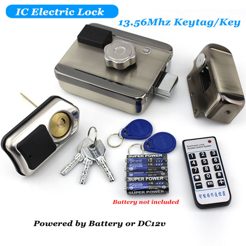 AA batterie électrique serrure de porte serrure cachée 13.56Mhz IC serrure clé RFID lecteur DC12V électronique serrure porte ouvre-porte contrôle d'accès ► Photo 1/4