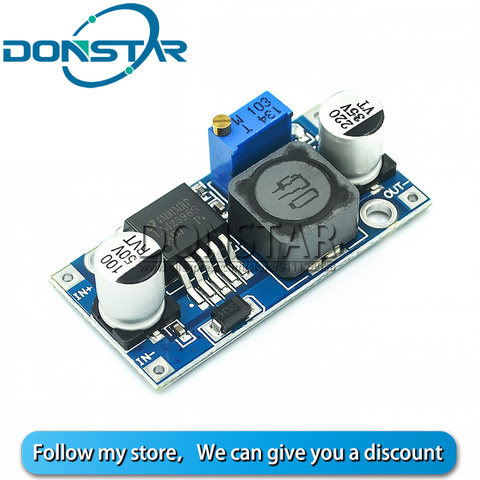 Module d'alimentation électrique abaisseur 3A réglable LM2596S, régulateur de tension LM2596S-ADJ LM2596 DC-DC 24V 12V 5V 3V ► Photo 1/2