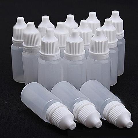 5 pièces 5ml/10ml/15ml/20ML/30ML/50ML vide en plastique compte-gouttes compressible bouteilles yeux liquide compte-gouttes bouteilles rechargeables ► Photo 1/6