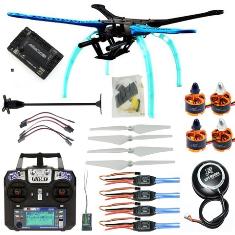 Kit de Drone RC 4 axes, quadrorotor multi-rotor de 500mm, cadre 6M, GPS, APM2.8, contrôleur de vol, Flysky FS-i6, émetteur et récepteur ► Photo 1/5