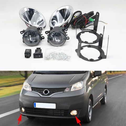 Pare-chocs avant antibrouillard ensemble de lampe câblage faisceau interrupteur couvercle capot Kit ensemble pour Nissan NV200 2010 2011 2012 2013 2014 ► Photo 1/6