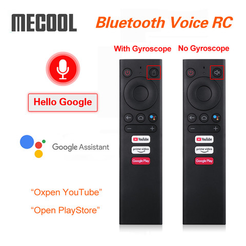 Mecool BT voix télécommande remplacement Gyroscope Air souris pour Android TV Box Mecool KM6 KM3 KM1 ATV Google voix TVBox ► Photo 1/5