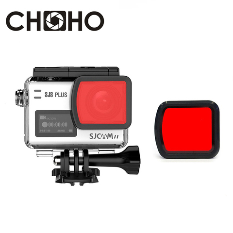 Accessoires de caméra SJ8, boîtier étanche rouge, filtres de plongée sous-marine pour SJCAM SJ8 sj8Plus SJ8Pro SJ8Air ► Photo 1/6