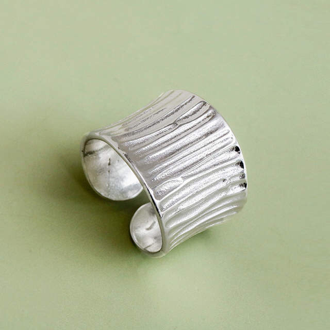 Bagues bohémiennes Vintage en argent Sterling 925 pour femmes, grands anneaux, cadeaux de fête de mariage pour filles, bijoux à la mode ► Photo 1/2