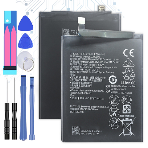 Batterie 3020mAh pour Huawei Honor 6A 8A DLI-AL10 DLI-AL10B DLI-TL20 DLI-L22 JAT-LX3 LX1 L41 L29 AL00 + numéro de suivi ► Photo 1/6