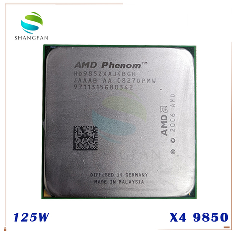 AMD Phenom – X4 9850 processeur Quad-Core 2.5GHz, prise AM2 +/broches, pour ordinateur de bureau ► Photo 1/1