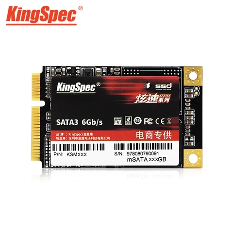 KingSpec – disque dur interne SSD mSATA, 1 to, 64 go, 128 go, 256 go, 512 go, Mini SATA III, pour serveur d'ordinateur portable ► Photo 1/6