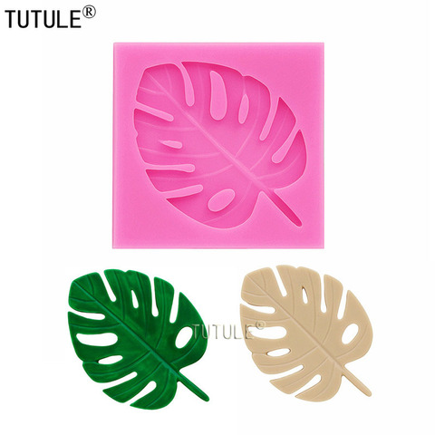 Moules en Silicone de feuille de palmier tropicale, moules en résine époxy UV, porte-clés, collier, ornement, Scrapbook, moule en Silicone, moules en argile flexibles ► Photo 1/5