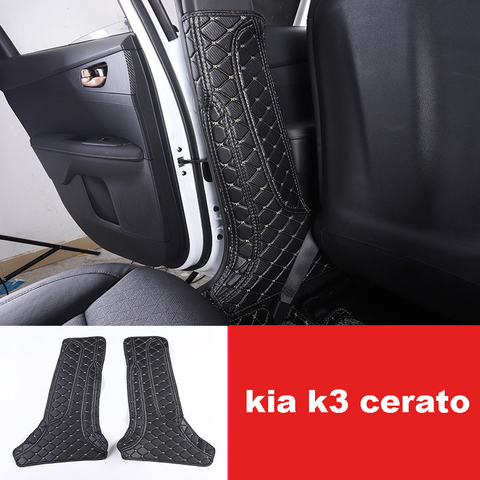 Lsrtw2017 – pilier de porte intérieur de voiture, tapis Anti-coup de pied pour Kia K3, Kia Cerato 2012 2013 2014 2015 2016 2017, accessoires d'automobile Forte ► Photo 1/1