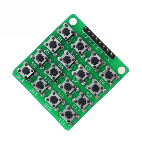 4x4 Matrix 16 clavier Module de clavier 16 boutons Mcu pour Arduino ► Photo 1/5