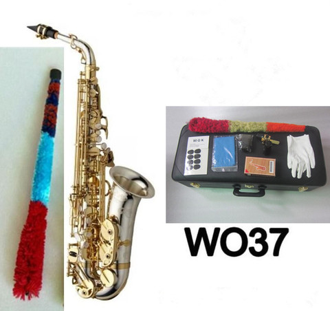 Tout nouveau WO37 Alto Saxophone Nickel plaqué or clé professionnelle Super Play saxo embout avec étui ► Photo 1/6