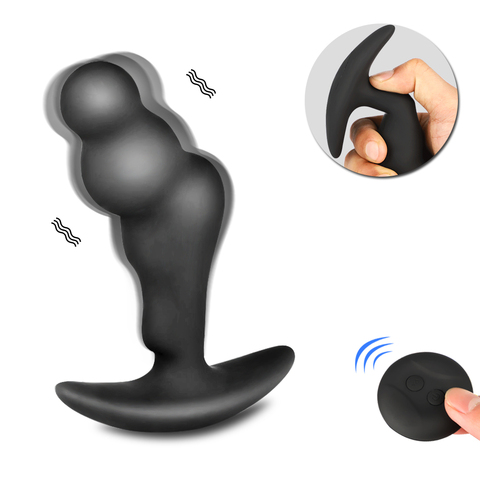 Puissant masseur vibrant de Prostate pour les hommes avec télécommande sans fil érotique mâle Silicone Anal godemichet Anal jouets sexuels pour adulte ► Photo 1/6