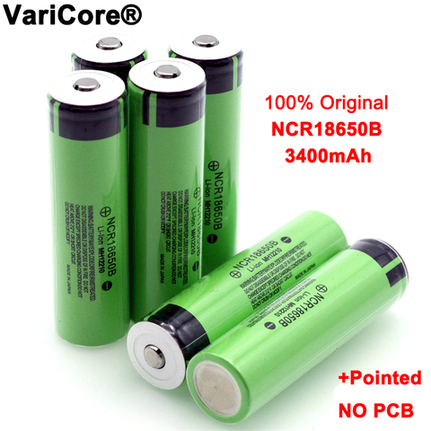 Batterie Rechargeable au Lithium, nouveauté, 18650, 3.7 v, 3400 mah, avec pointes (sans PCB), pour batteries de lampe de poche, originale ► Photo 1/6