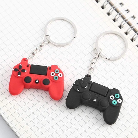 2 pièces Silicone PS4 coque de manette Mini manette avec porte-clés ► Photo 1/3