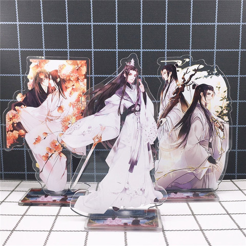 Le Husky et son chat blanc Shizun Mo Ran Chu WanNing acrylique Figure support modèle jouets Anime deux faces Action modèles cadeau ► Photo 1/6