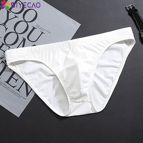 Slips en coton Hommes Slip Confortable Sous-Vêtements Pour Hommes M/L/XL/XXL LIVRAISON DIRECTE Hommes respirant Slip taille Basse culotte Solide ► Photo 1/6