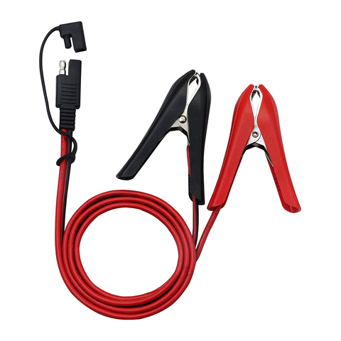 Câble d'extension de charge pour voiture, 100CM, 14awg, Clip Crocodile à connecteur SAE, libération rapide, à énergie solaire ► Photo 1/6