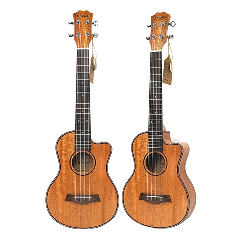 Ténor acoustique 26 pouces ukulélé 4 cordes guitare voyage bois acajou Instrument de musique ► Photo 1/6