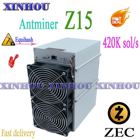 Asic – mineur Antminer Z15 420k, Equihash Zcash ZEC mieux que Z11 Z9 z9mini S19 T19 B7 Innosilicon A9 A10 T3 M31S M30S A1 ► Photo 1/6