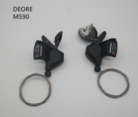 SHIMANO DEORE SL-M590 9 S 27S 9 vitesses vélo manette de vitesse levier déclencheur rapide feu vtt VTT vélo manette de vitesse s ► Photo 1/1